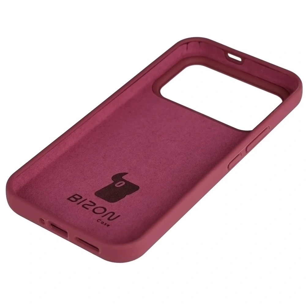 Silikonowe etui Bizon Soft Case do Xiaomi POCO F8 Ultra ciemnofioletowe
