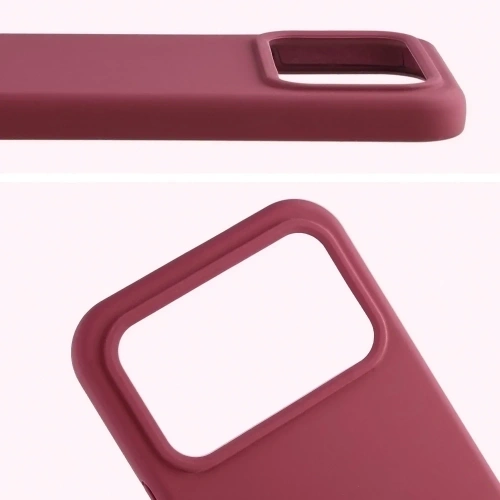 Silikonowe etui Bizon Soft Case do Xiaomi POCO F8 Ultra ciemnofioletowe