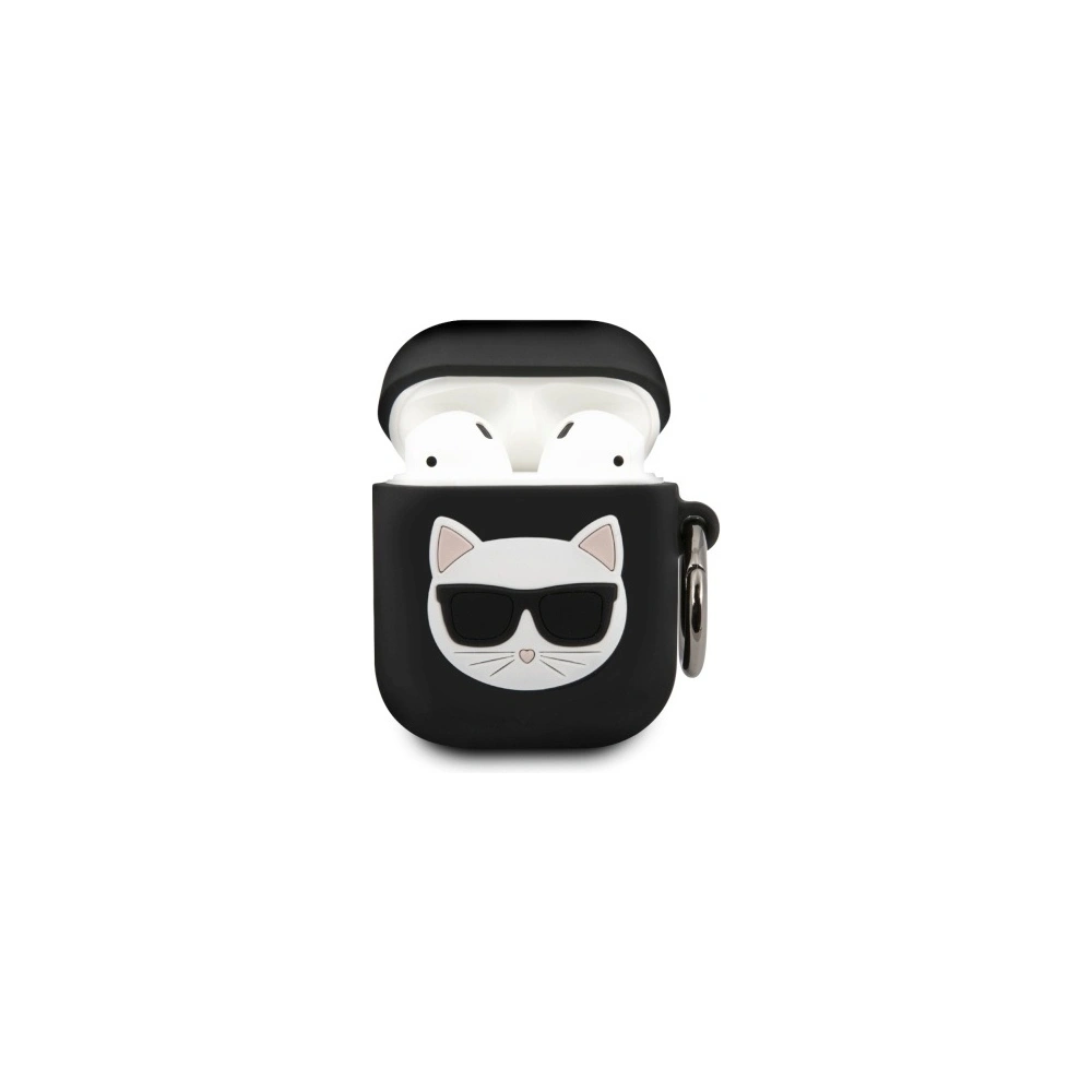 Hurtownia GSM - Etui Karl Lagerfeld KLACA2SILCHBK Apple AirPods kryt černý/black silikon Choupette - KLD309BLK - {ean13} - Hurt