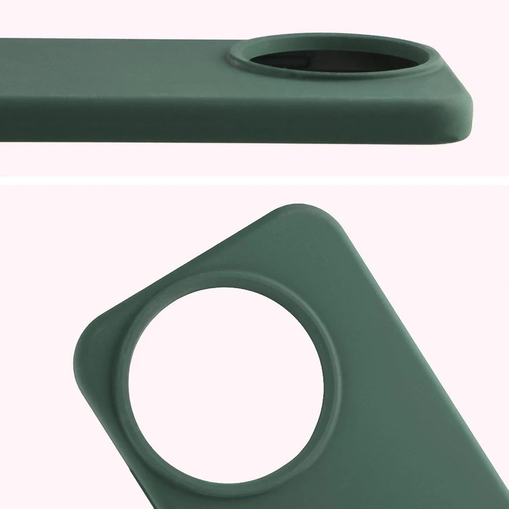 Silikonowe etui Bizon Soft Case do Realme GT 8 Pro ciemnozielone