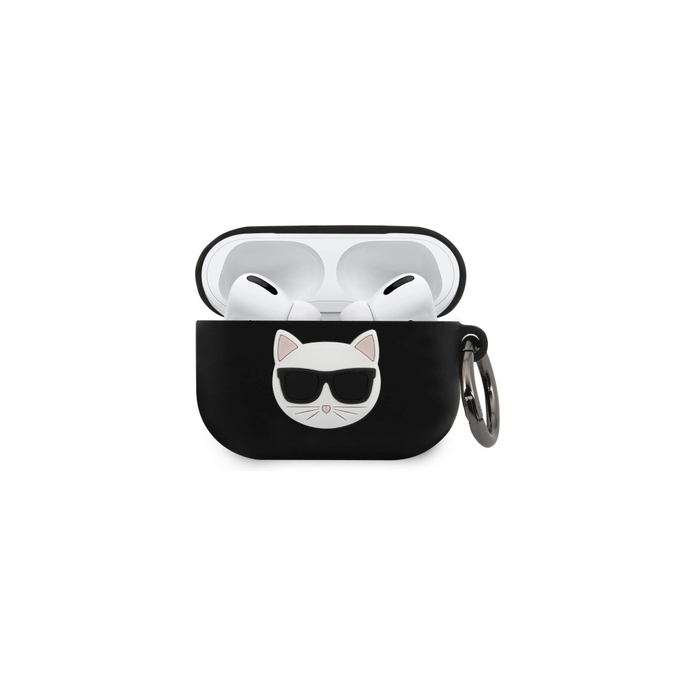Hurtownia GSM - Etui Karl Lagerfeld KLACAPSILCHBK Apple AirPods Pro kryt černý/black silikon Choupette - KLD310BLK - {ean13} - Hurt