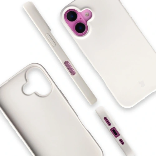 Etui z recyklingu Bizon Case ReLeaf do Apple iPhone 16 białe