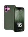 Etui z recyklingu Bizon Case ReLeaf do Apple iPhone 16 ciemnozielone