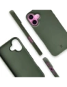 Etui z recyklingu Bizon Case ReLeaf do Apple iPhone 16 ciemnozielone