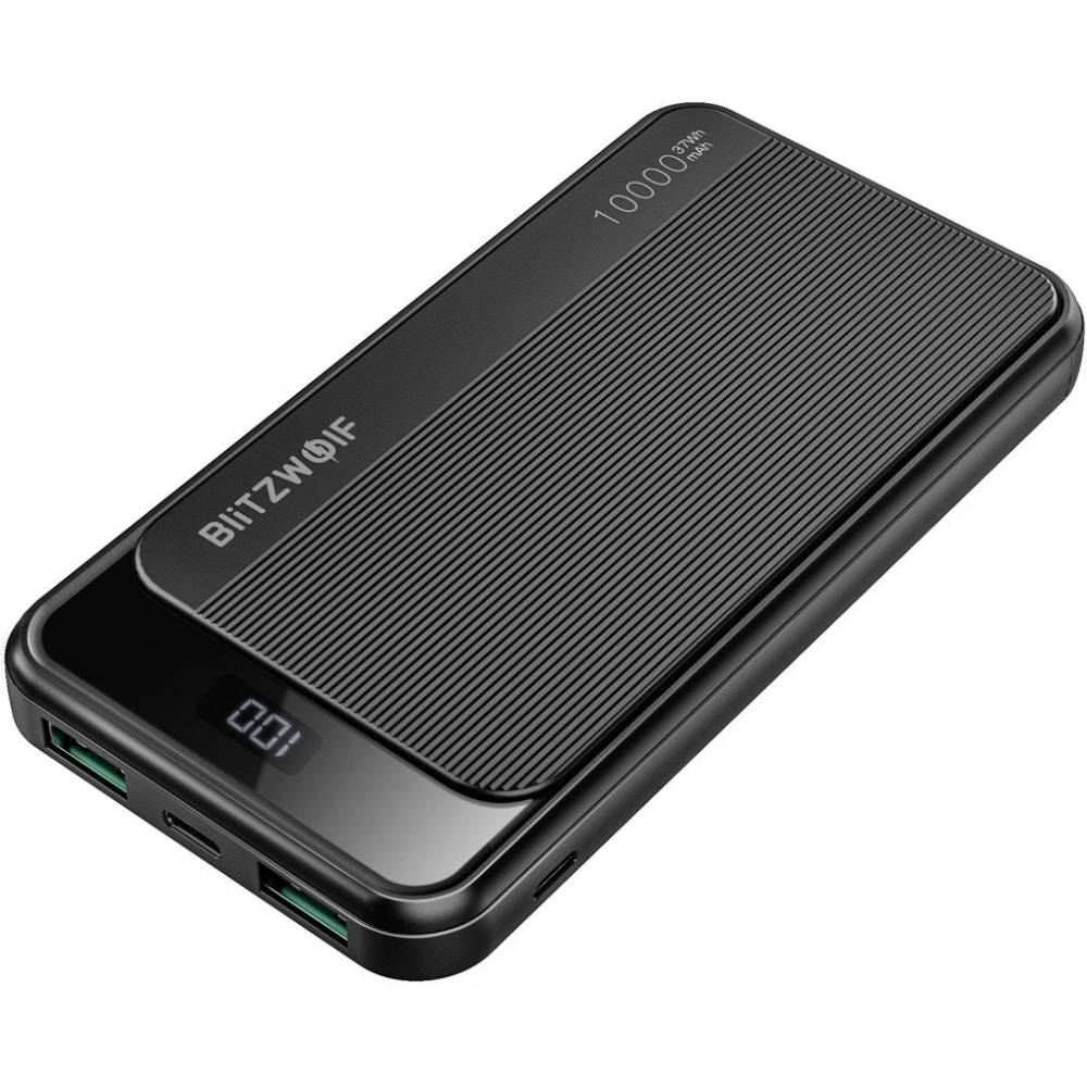 Hurtownia GSM - Powerbank BlitzWolf BW-P12, 10000mAh, QC 3.0, PD, 3A, 22.5w (černý) - BLZ275BLK - {ean13} - Hurt