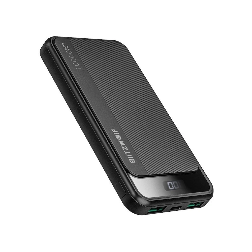 Hurtownia GSM - Powerbank BlitzWolf BW-P12, 10000mAh, QC 3.0, PD, 3A, 22.5w (černý) - BLZ275BLK - {ean13} - Hurt