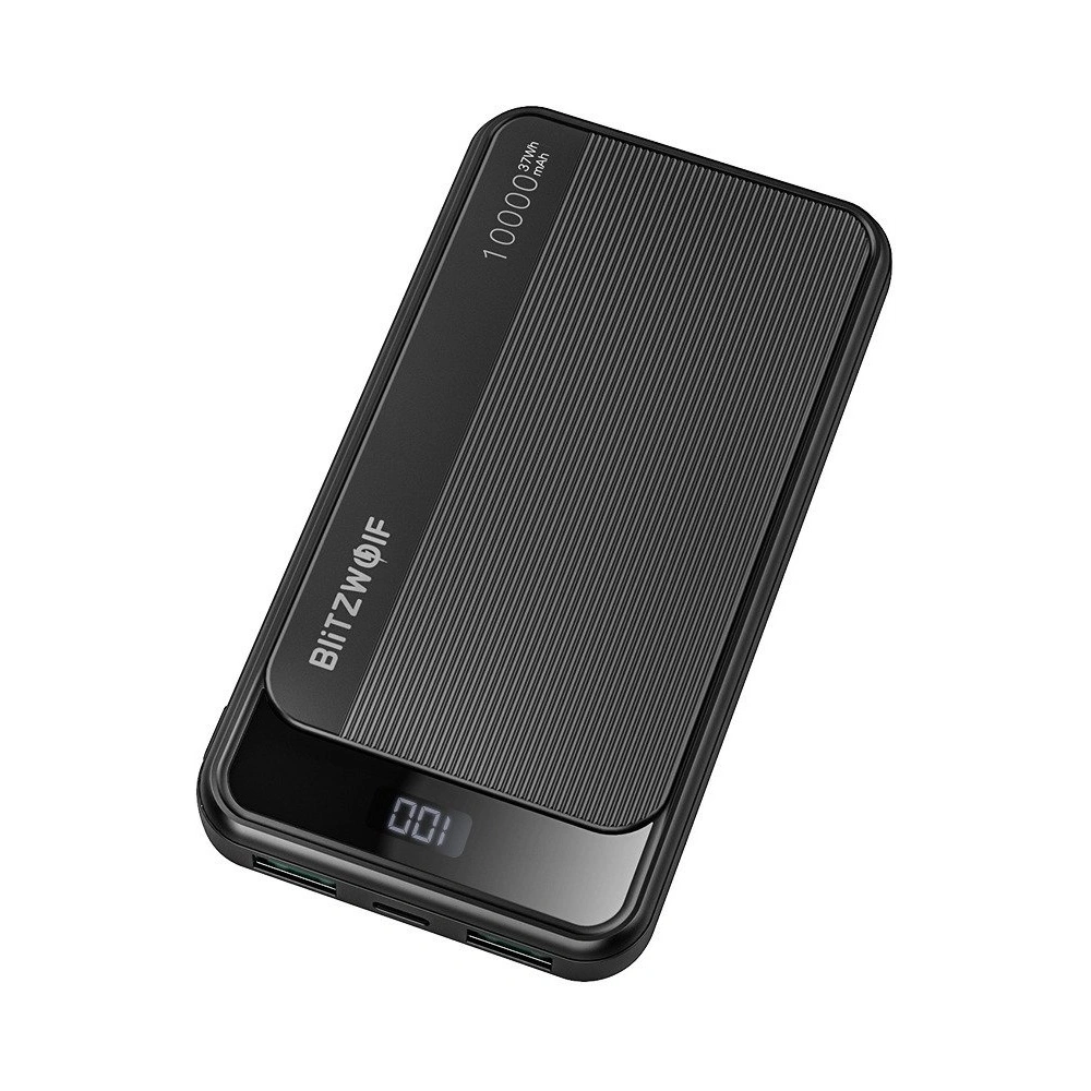 Hurtownia GSM - Powerbank BlitzWolf BW-P12, 10000mAh, QC 3.0, PD, 3A, 22.5w (černý) - BLZ275BLK - {ean13} - Hurt