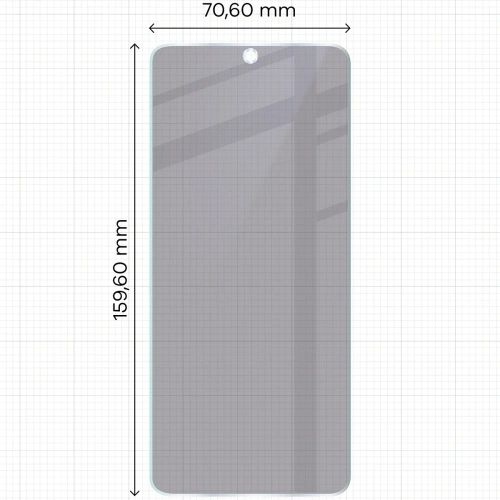 Prywatyzujące szkło hybrydowe Bizon Glass Mule Shadow do Motorola Moto E15 matowe