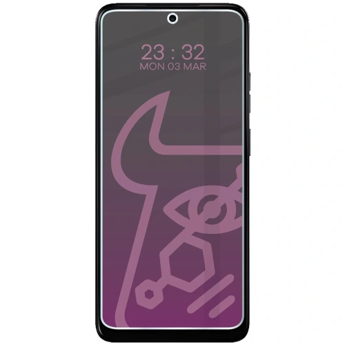 Prywatyzujące szkło hybrydowe Bizon Glass Mule Shadow do Motorola Moto E15 matowe