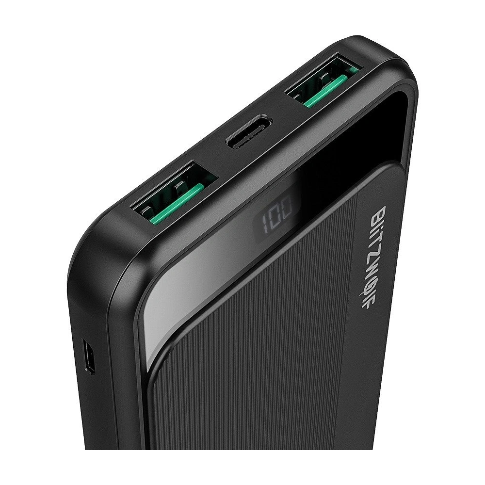 Hurtownia GSM - Powerbank BlitzWolf BW-P12, 10000mAh, QC 3.0, PD, 3A, 22.5w (černý) - BLZ275BLK - {ean13} - Hurt
