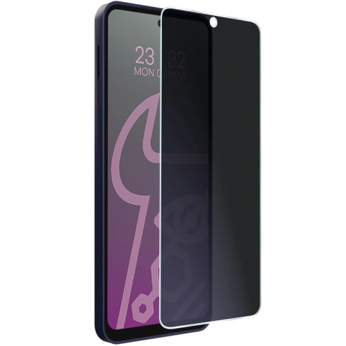 Prywatyzujące szkło hybrydowe Bizon Glass Mule Shadow do Motorola Moto E15 matowe