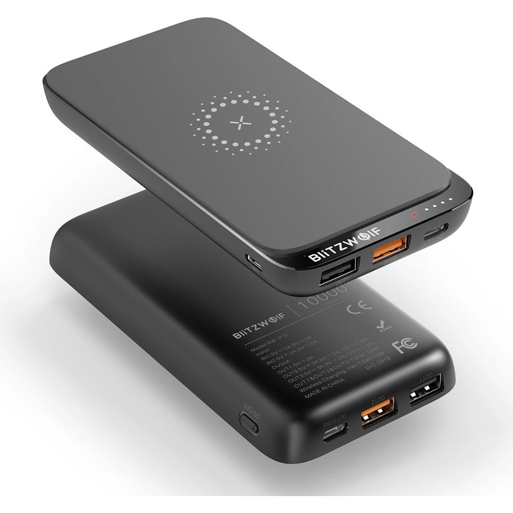 Hurtownia GSM - Powerbank BlitzWolf BW-P10, 10000mAh, QC 3.0, PD, 3A, 18W (černý) - BLZ276BLK - {ean13} - Hurt