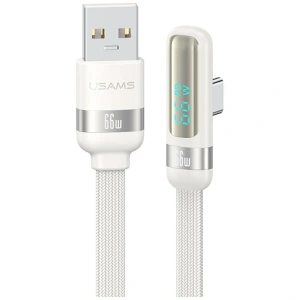 Kabel USAMS US-SJ651 66W USB-A / USB-C 1.2m biały
