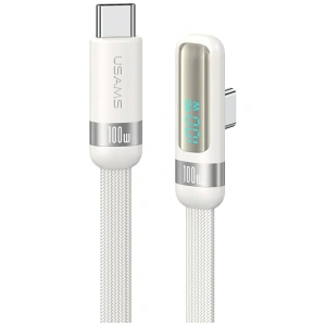 Kabel USAMS US-SJ653 PD 100W USB-C / USB-C 1.2m biały