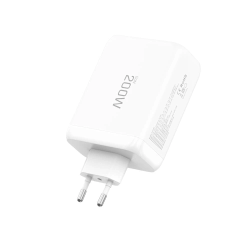 Ładowarka sieciowa Tech-Protect NC200W-GAN 4-port Network Charger PD 200W / QC3.0 White