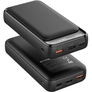 Powerbank BlitzWolf BW-P11, 20000mAh, QC 3.0, PD, 3A, 18W (černý)