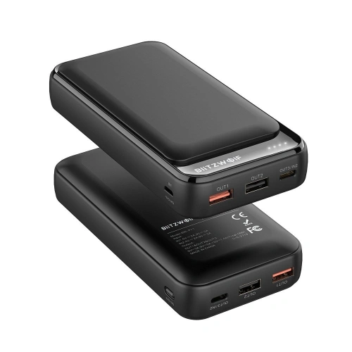 Powerbank BlitzWolf BW-P11 , 20000mAh, QC 3.0, PD, 3A, 18W (czarny)