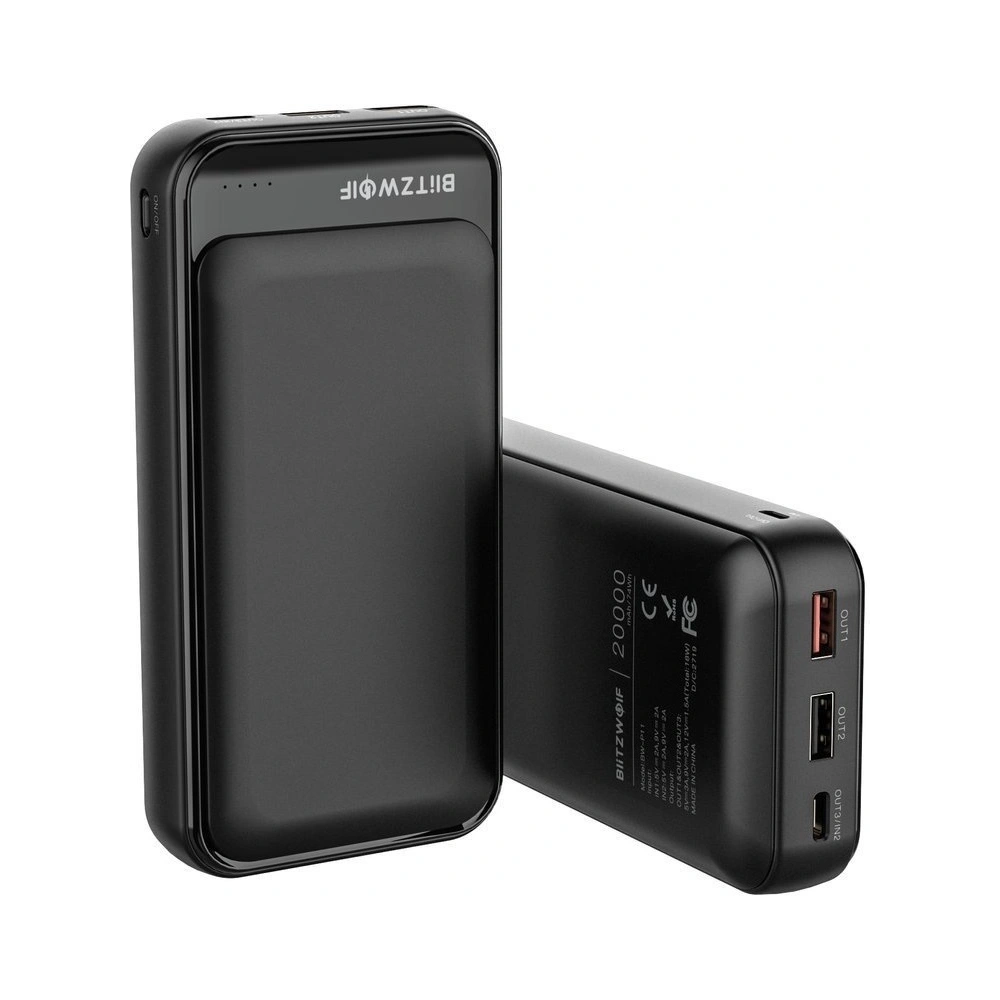Hurtownia GSM - Powerbank BlitzWolf BW-P11, 20000mAh, QC 3.0, PD, 3A, 18W (černý) - BLZ277BLK - {ean13} - Hurt