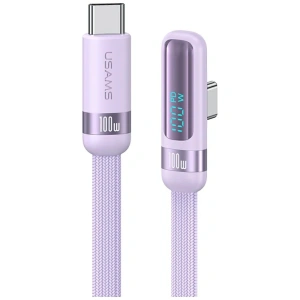 Kabel USAMS US-SJ653 PD 100W USB-C / USB-C 1.2m fioletowy