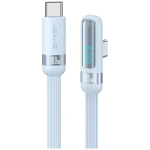 Kabel USAMS US-SJ653 PD 100W USB-C / USB-C 1.2m niebieski