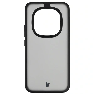 Etui Bizon Case Angelo do Xiaomi Redmi Note 15 Pro+ Plus 5G przydymione z czarną ramką