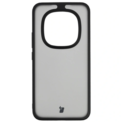 Etui Bizon Case Angelo do Xiaomi Redmi Note 15 Pro+ Plus 5G przydymione z czarną ramką