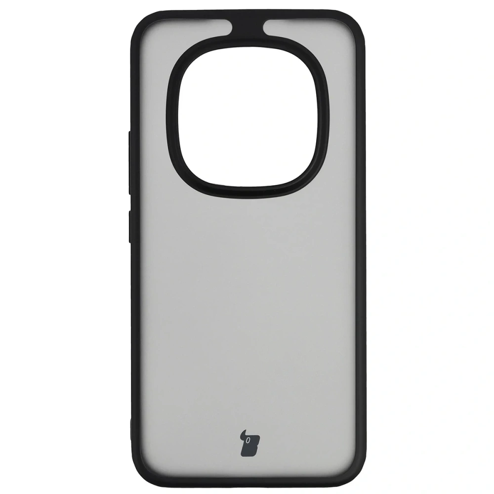 Etui Bizon Case Angelo do Xiaomi Redmi Note 15 Pro+ Plus 5G przydymione z czarną ramką