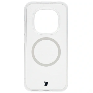 Etui z pierścieniem magnetycznym Bizon Case CrystalO do Xiaomi Redmi Note 15 Pro 5G przezroczyste