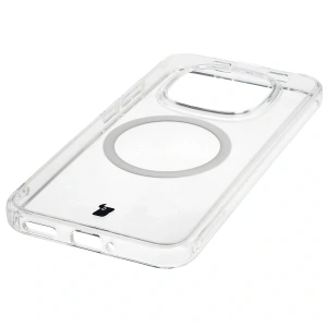 Etui z pierścieniem magnetycznym Bizon Case CrystalO do Xiaomi Redmi Note 15 Pro 5G przezroczyste