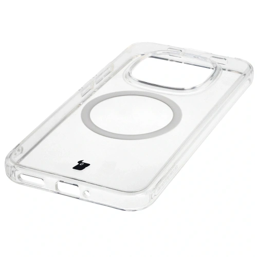 Etui z pierścieniem magnetycznym Bizon Case CrystalO do Xiaomi Redmi Note 15 Pro 5G przezroczyste