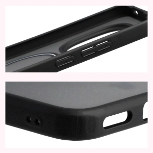 Etui z pierścieniem magnetycznym Bizon Case MatteO do Xiaomi Redmi Note 15 Pro 5G przydymione-czarne