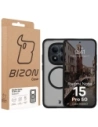 Etui z pierścieniem magnetycznym Bizon Case MatteO do Xiaomi Redmi Note 15 Pro 5G przydymione-czarne