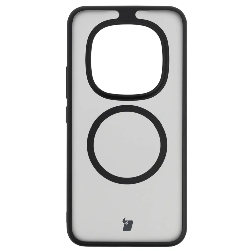 Etui z pierścieniem magnetycznym Bizon Case MatteO do Xiaomi Redmi Note 15 Pro+ Plus 5G przydymione-czarne