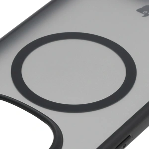Etui z pierścieniem magnetycznym Bizon Case MatteO do Xiaomi Redmi Note 15 Pro+ Plus 5G przydymione-czarne