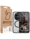 Etui z pierścieniem magnetycznym Bizon Case MatteO do Xiaomi Redmi Note 15 Pro+ Plus 5G przydymione-czarne