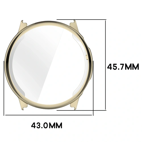 Etui z osłoną ekranu Bizon Case Watch Felipe do Garmin Venu 4 41mm złote