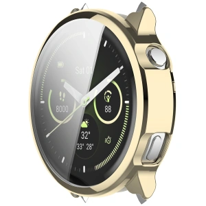 Etui z osłoną ekranu Bizon Case Watch Felipe do Garmin Venu 4 41mm złote