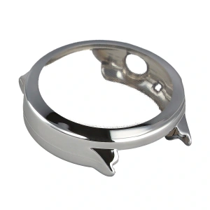 Etui z osłoną ekranu Bizon Case Watch Felipe do Garmin Venu 4 41mm srebrne