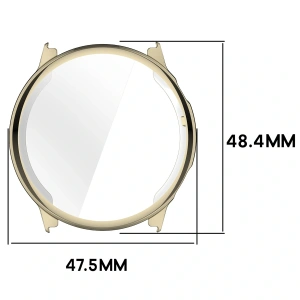 Etui z osłoną ekranu Bizon Case Watch Felipe do Garmin Venu 4 45mm złote