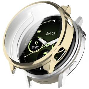 Etui z osłoną ekranu Bizon Case Watch Felipe do Garmin Venu 4 45mm złote