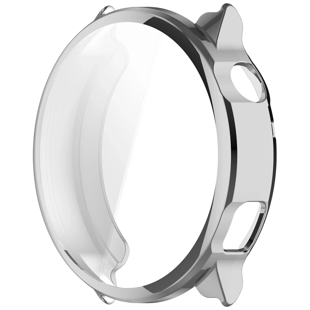 Etui z osłoną ekranu Bizon Case Watch Felipe do Garmin Venu 4 45mm srebrne