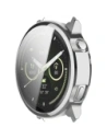 Etui z osłoną ekranu Bizon Case Watch Felipe do Garmin Venu 4 45mm srebrne