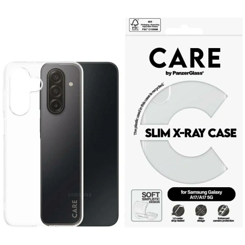 Etui CARE by PanzerGlass Fashion X-Ray do Samsung Galaxy M17 5G / A17 / A17 5G przezroczysty