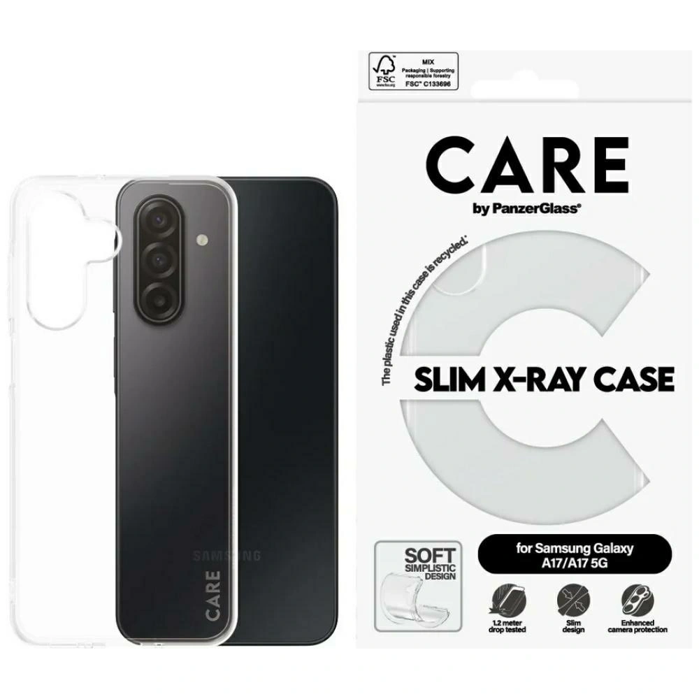 Etui CARE by PanzerGlass Fashion X-Ray do Samsung Galaxy M17 5G / A17 / A17 5G przezroczysty