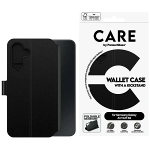 Etui CARE by PanzerGlass Wallet Case M. Kickstand do Samsung Galaxy M17 5G / A17 / A17 5G czarny