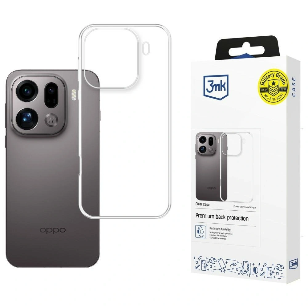 Etui 3MK Clear Case do Oppo Find X9 Pro