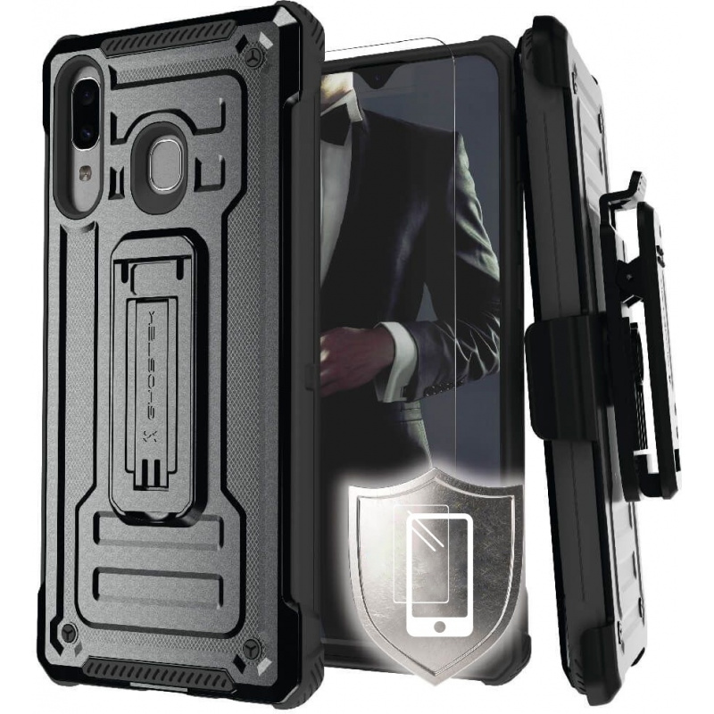 Ghostek Iron Armor 2 Samsung Galaxy A20/A30/A30s/A50/A50s Black + Screen Protector