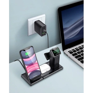 Hurtownia GSM - Stacja ładująca 3w1 ESR Wireless Charging Station Black - ESR206BLK - {ean13} - Hurt