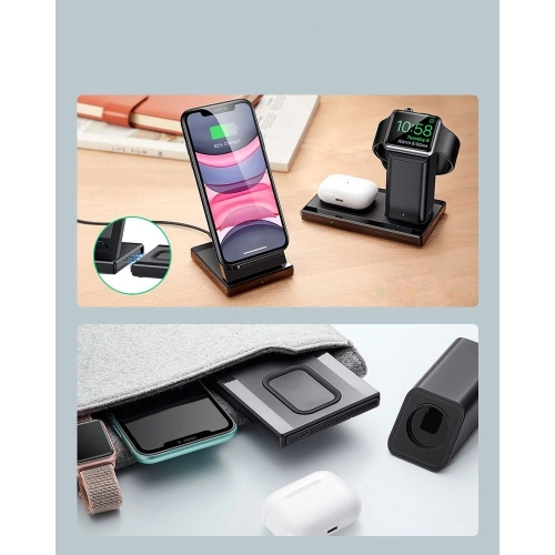 Stacja ładująca 3w1 ESR Wireless Charging Station Black
