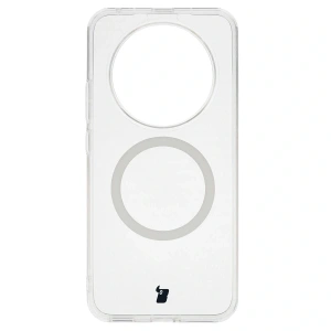 Etui z pierścieniem magnetycznym Bizon Case CrystalO do Honor Magic8 Lite przezroczyste